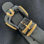 St. John Black Santana Knit 3pc Pant Suit Belt M 6 8 Photo 7