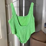 Kut From The Kloth Kutswim Electric Green Textured Hunza Style Swimsuit Large Photo 2
