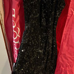 Jovani black sequin formal mini dress  Photo 0