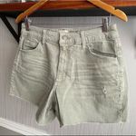 Universal Threads Universal Thread Denim Shorts Vintage Midi Green Distressed Size 8/29 Photo 4