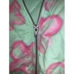 Wild Fable Green Pink Quilted Coat Jacket Zip Up Women's Size Large Photo 6