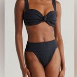 MONTCE Tamarindo Rib High cut Bikini Bottom, Medium , $112 Black Photo 5