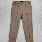 Talbots Womens Trousers 12 Brown Plaid Straight Leg Stretch Office Dress Attire Photo 0