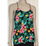 No Boundaries  Tropical Hibiscus Flora Sleeveless Top  Photo 3