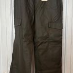 Tgla Olive Green Faux Leather‎ Cargo Pants Size 13/31 Photo 0