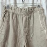 Gap Washwell Light Beige Paper Bag High Waist Pants Size Petite 2 Photo 4