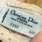 Christian Dior Vintage Lace Bra Floral Pink Lingerie 34C Photo 4