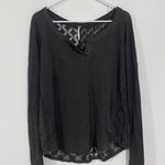 Free People Pattern Crochet Lace Long Sleeve Top Photo 8