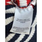 Nicholas Multicolor Wool Striped Rib Knit Mock Neck Short Sleeve Sweater Top M Size M Photo 4