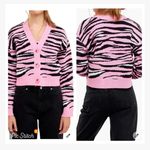 Grey Lab Animal Print Cardigan Pink/Black Photo 0