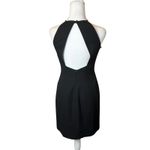 Cache Vtg  Halter Cocktail Little Black Dress Size 2 Party Event Evening Dinner Photo 2