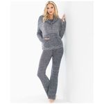 Barefoot Dreams  Cozy Chic Lite Pebble Beach Pullover Hoodie Gray/Blue XL Soft Photo 2