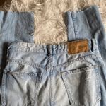 & Denim Women’s Distressed Low Rise Boyfriend Lightwash Denim Jean Size 2 Blue Photo 5