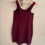Nina Parker Burgundy plum red Sleeveless Romper shorts 1x NEW stretch Photo 5