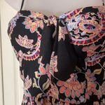 About A Girl  Black Floral Paisley Romper Bow 8 Photo 5