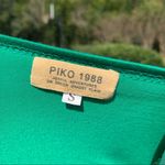 Piko  1988 Bamboo Stretch Green Oversized Blouse Top Small S Photo 6