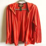 Harley Davidson Hoodie Bright Orange Mesh Full Zip Up Sz S GUC Biker Wear Photo 10