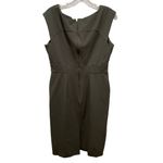 Catherine Malandrino  BodyCon V Neck Dress Green Size 10 Photo 4