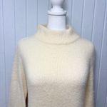 Who What Wear Cream Turtleneck Fuzzy Soft Sweater Size L Photo 2