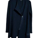 Athleta  Sweater Jacket XS Black Sentinel Extra Fine Merino Wool Zipper Outerwear Photo 0