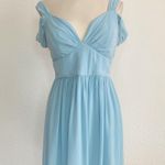 Mystic Cinderella Blue Cold Shoudler Cocktail Dress Photo 0