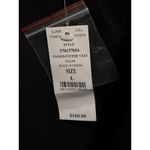 White House | Black Market Vest Tweed Removable Faux Fur Collar Black White L Photo 3