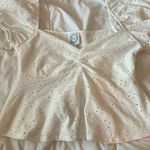 Francesca's White Eyelet Top Photo 0