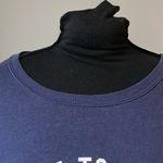 Old Navy  navy blue pullon cute festive Christmas tree peace to y’all sweater XXl Photo 2