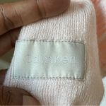 Calvin Klein  | Baby Pink Acrylic Fringe Knit Scarf Photo 2