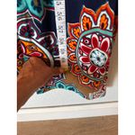 Boho Maxi Dress Women’s 2XL Multicolor Long Sleeve Criss Cross Neck Size XL Photo 2