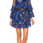 Free People  Sunset Floral Blue Boho Mini Dress New with tag Size Small Photo 2