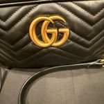 Gucci GG Marmont Matelasse Small Leather Crossbody Bag Black Photo 2