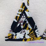 New!‎ Rhythm. bikini top in palm print, size XL Black Photo 1
