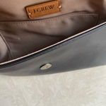 J.Crew Black clutch bag with chain link strap. Photo 7