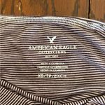 American Eagle stripe short sleeve cris cross top XS Photo 1