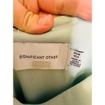 SIGNIFICANT OTHER Green Striped Mesh Square Neck Bodycon Verona Dress Size US 6 Photo 9