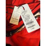 VERO MODA Liz Carlos Wide-Leg Pants Red w/ Floral Belt NWT Women’s Medium Photo 7