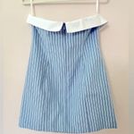 Lovers + Friends NWT Alice Mini Dress in Sky Blue & White, size M Photo 5
