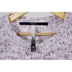 Kensie Purple Knit Sweater with Side Pockets Size Small Photo 3