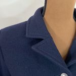 Giesswein vintage merino wool itch lapel navy pea coat pockets Austria sz EU 36 Photo 5