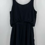 BCBGeneration Romper Black Tie Waist Summer Casual Comfy Lounge Size Medium Photo 1