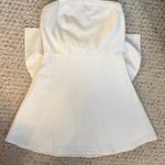 Altar'd State White strapless bow dress Photo 2
