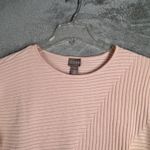 Chico's  Shirt Avery Pullover Boatneck Ribbed Knit Pink Pale Dogwood Size‎ Medium Photo 3