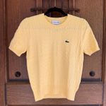 Lacoste  Light Yellow Short-Sleeve Sweater Sise L Photo 0