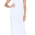 Stateside  supima cotton racer tank maxi white dress medium Photo 0
