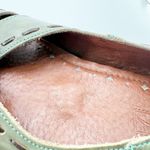 Pikolinos  Laser Cut Sage Green Leather Low Heeled Pull on Pumps Shoes Size 41 Photo 8