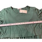 Bearsland Nursing Maternity Breast Feeding Dark Green Short Sleeve XXL Top NWT Photo 9
