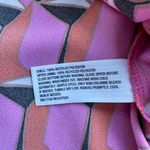 Diane Von Furstenberg 90's Shift Modern Geometric Mini Dress in Pink - Size 10 Photo 10