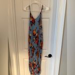Fourteen & 9th Elegant Floral Maxi Dress in Blue and Red Photo 1