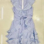 Saylor  Aria Dress in Blue & White Photo 0